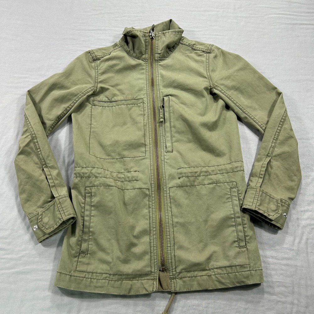 Madewell Jacket Womens 2XS XXS Green Field Military Bomber Full Zip‎ Canvas